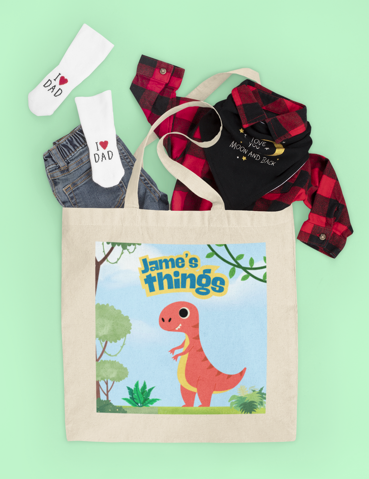 Personalized kids tote bags