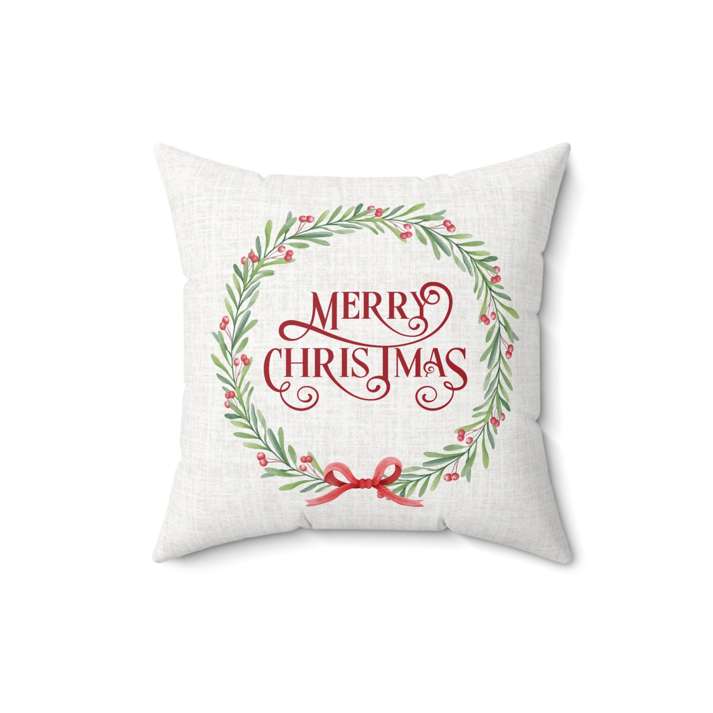 Christmas Garland Decorative Pillow