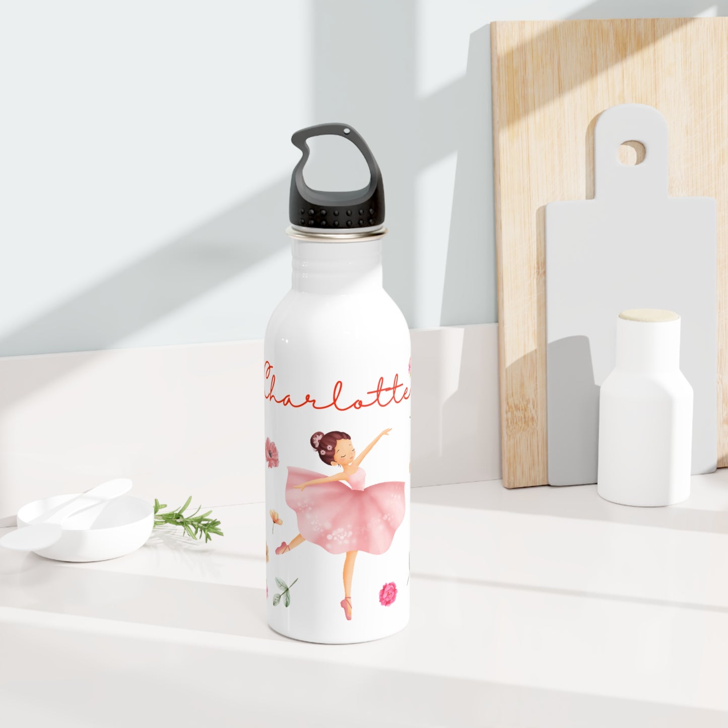 Personalized Ballerina Water Bottle