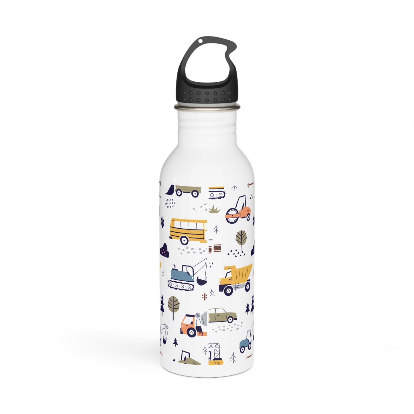 Personalized Children's Water Bottle with Truck Pattern 20oz