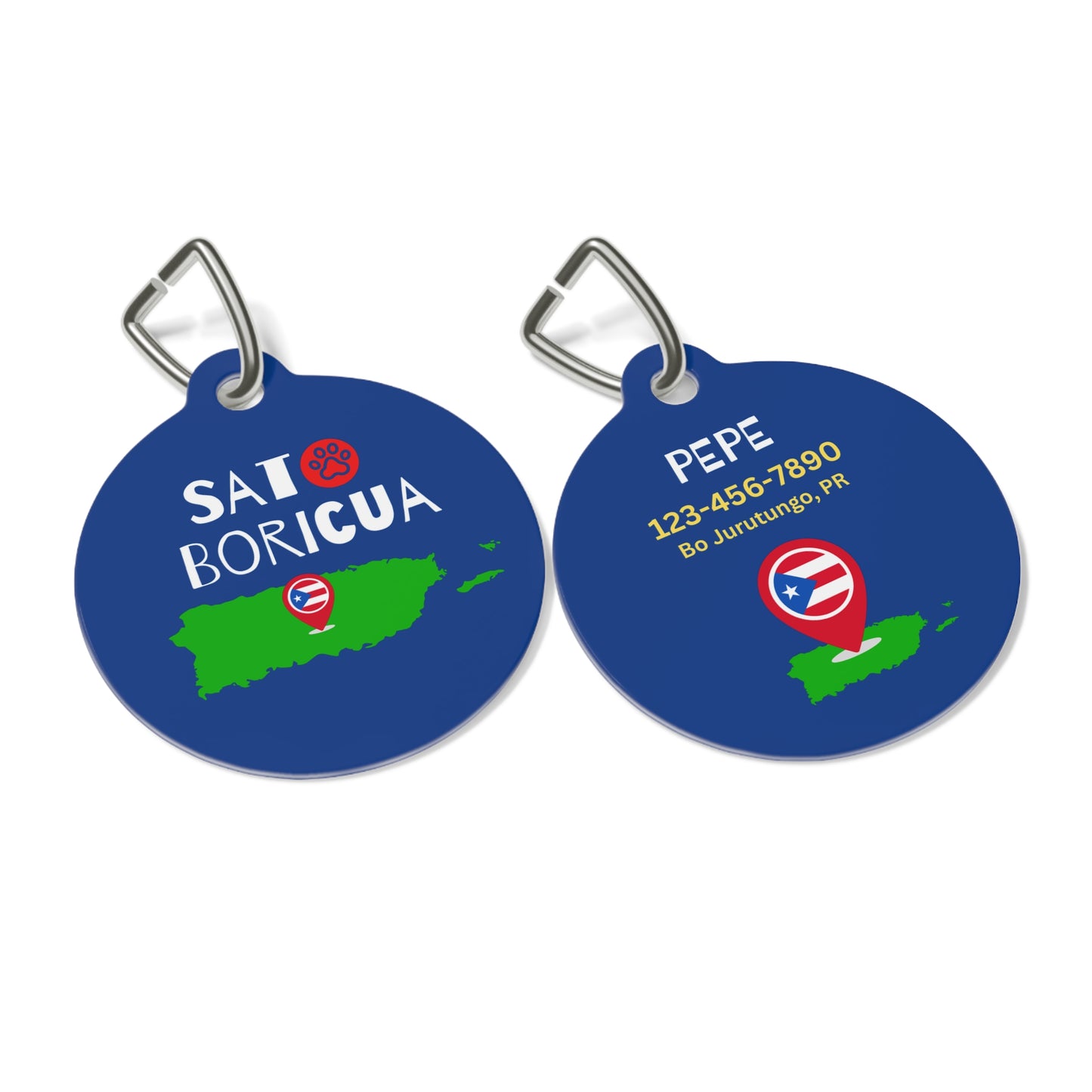 Pet Tag - Sato Boricua Puerto Rico