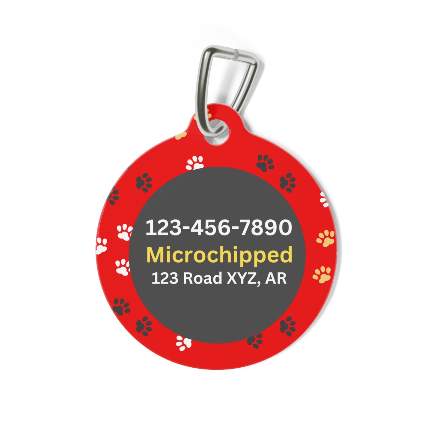 Pet Tag - Escape Artist in Red