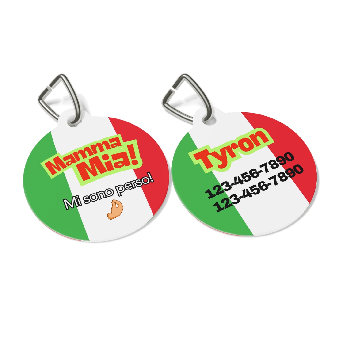 Pet Tag - Mamma Mia Funny Italian Pet ID Tag