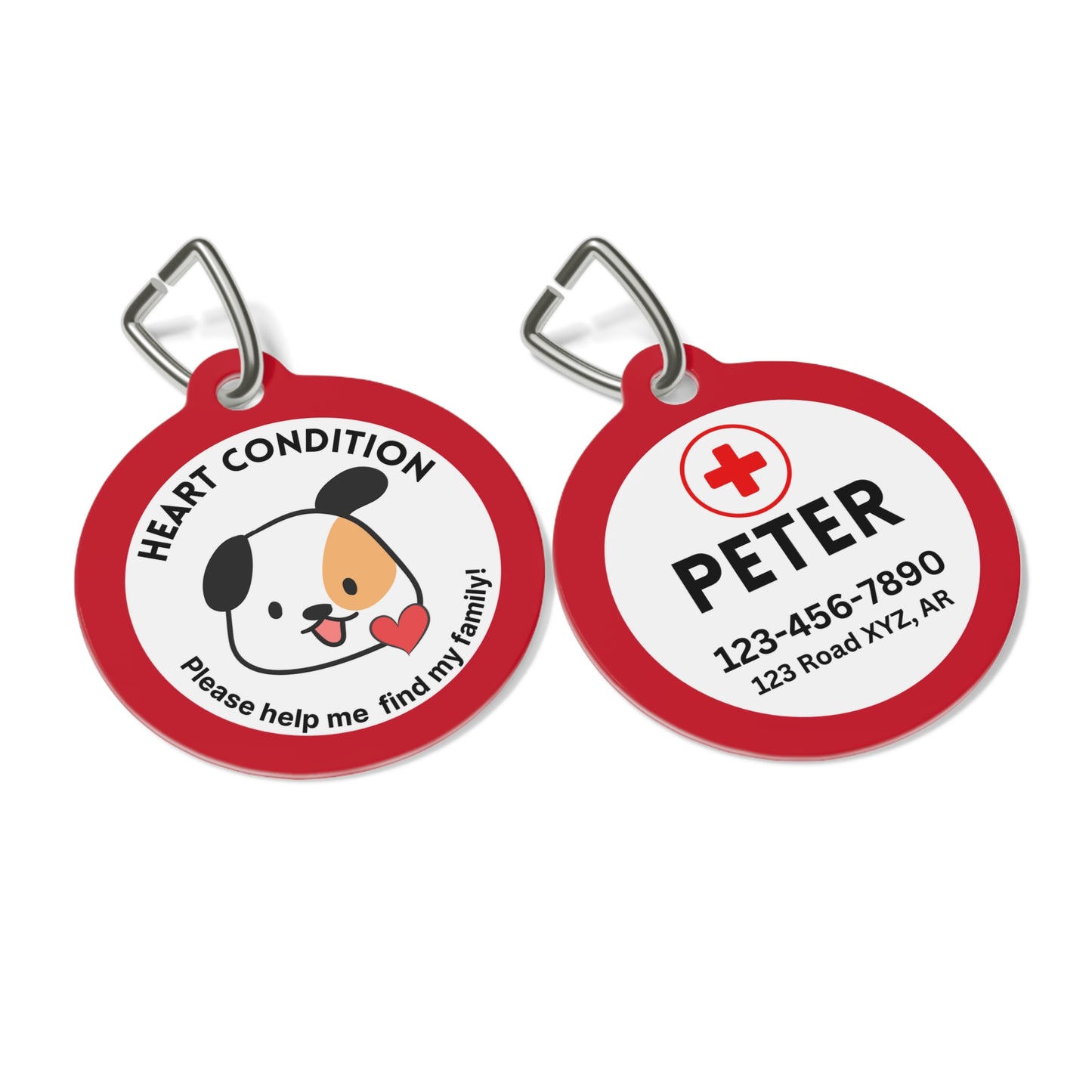 Pet Tag - Medical Id for Dogs with Heart Condition