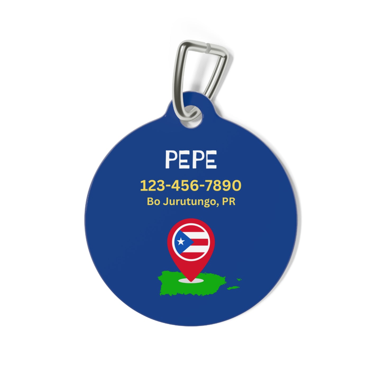 De Pura Cepa - Puerto Rican Personalized Pet ID Tag
