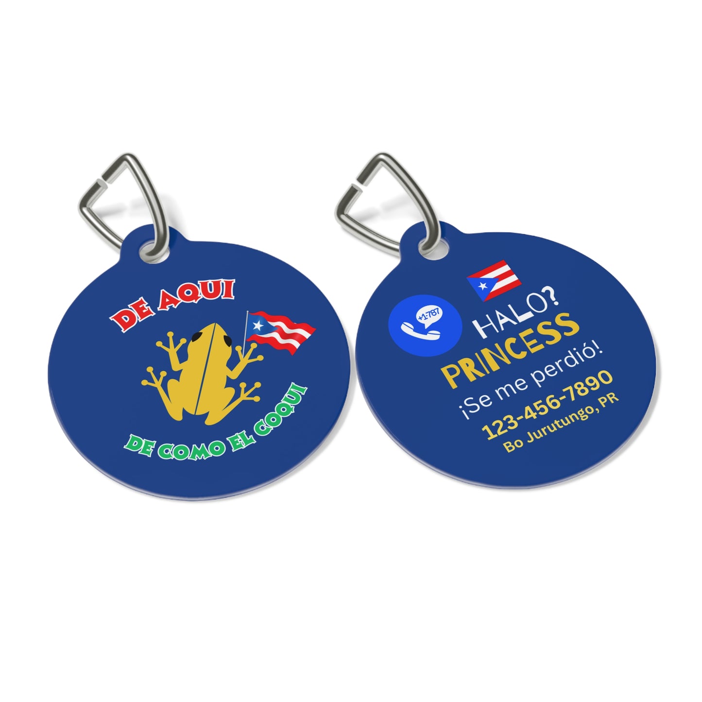 Pet Tag - De Aqui como el Coqui