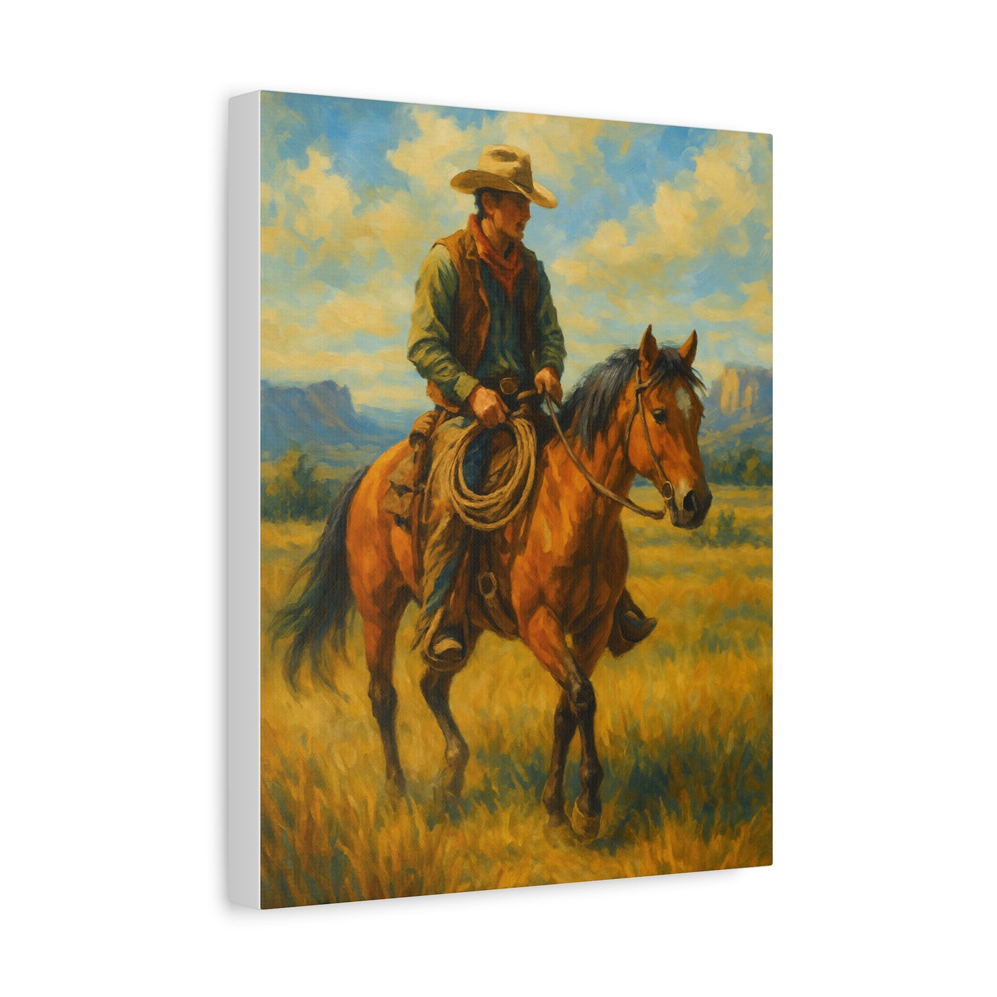 Cowboy Canvas Wall Art