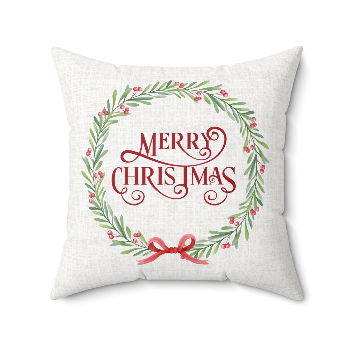 Christmas Garland Decorative Pillow