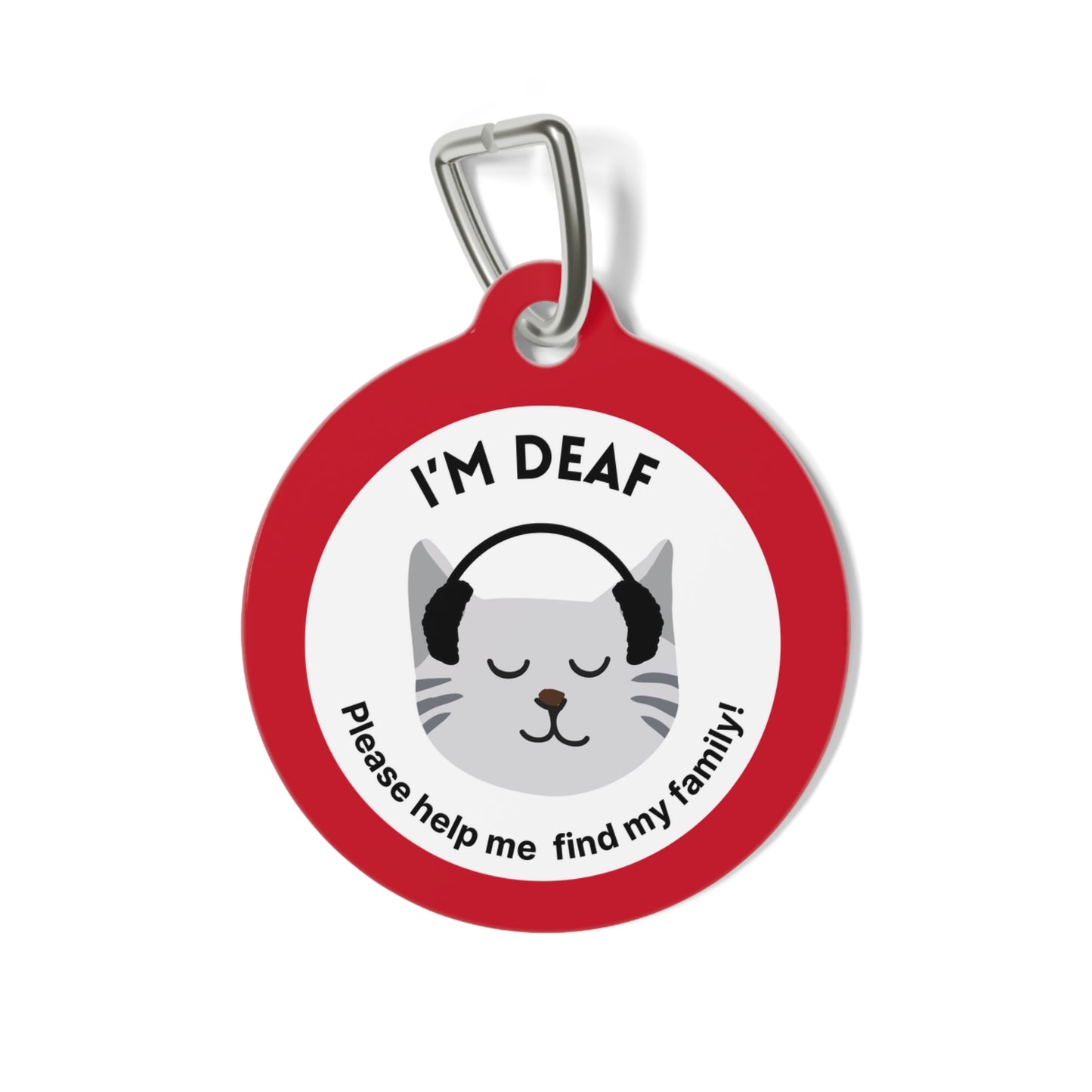 Pet Tag - Medical Tag for Deaf Cats