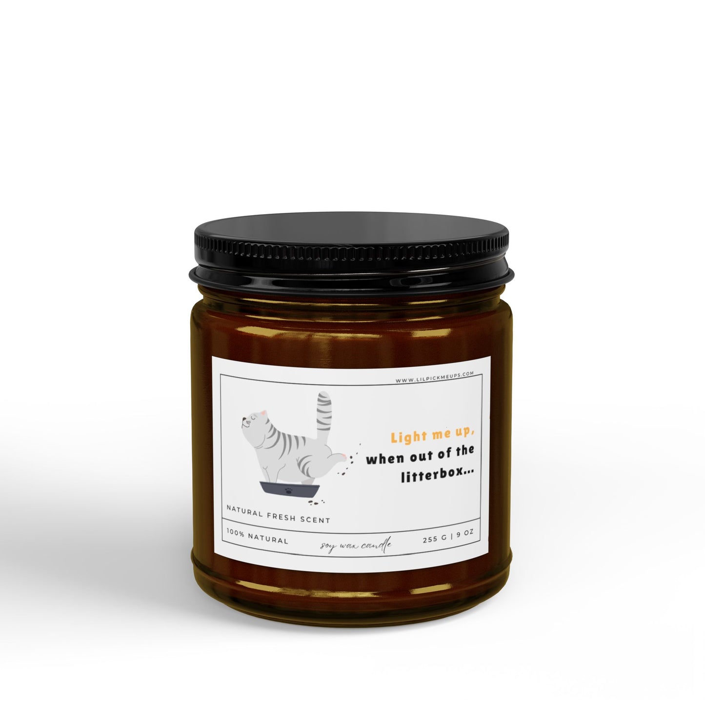 Funny Cat Lover Candle Fresh Scent (9oz)