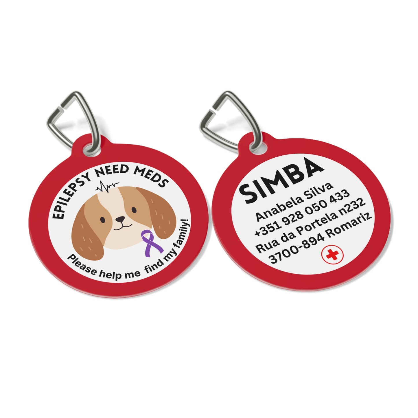 Pet Id Tag - Medical Tag for Dogs with Epilepsy