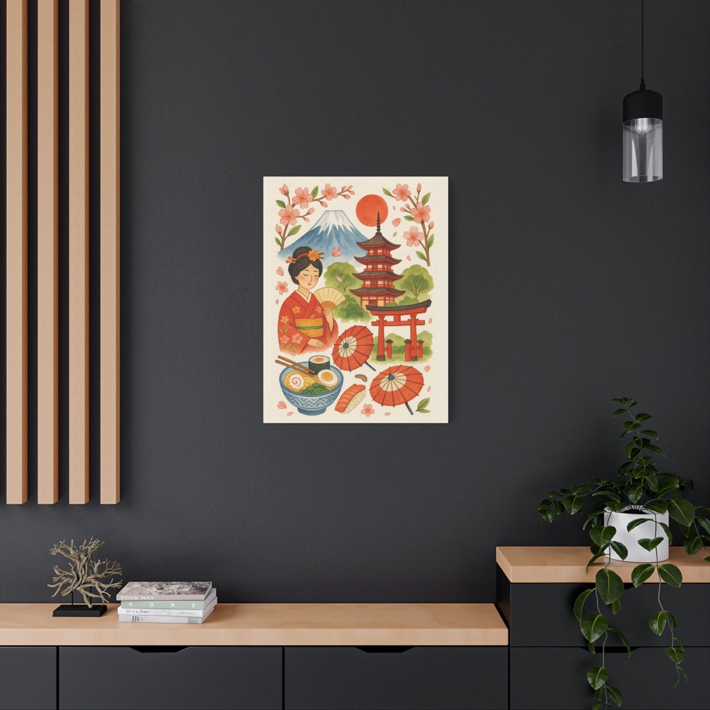 Japan Inspired Canvas Wall Art