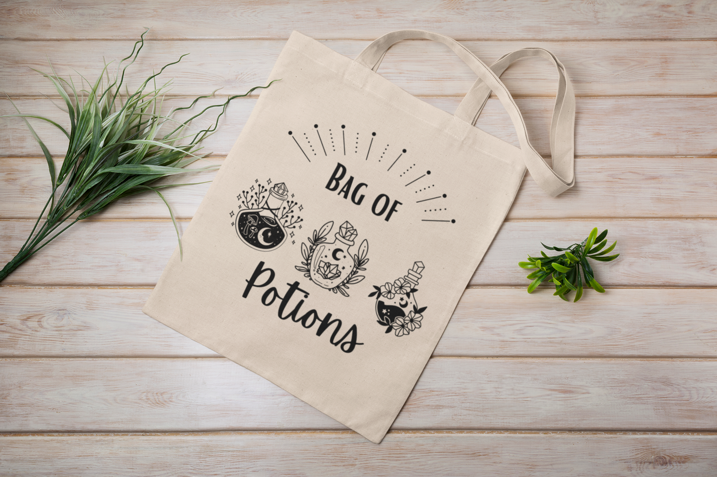 Bag of Potions - Cotton Canva Tote Bag
