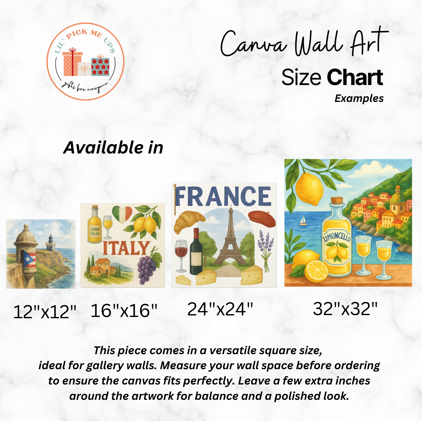 Canvas Wall Art French Inspired
