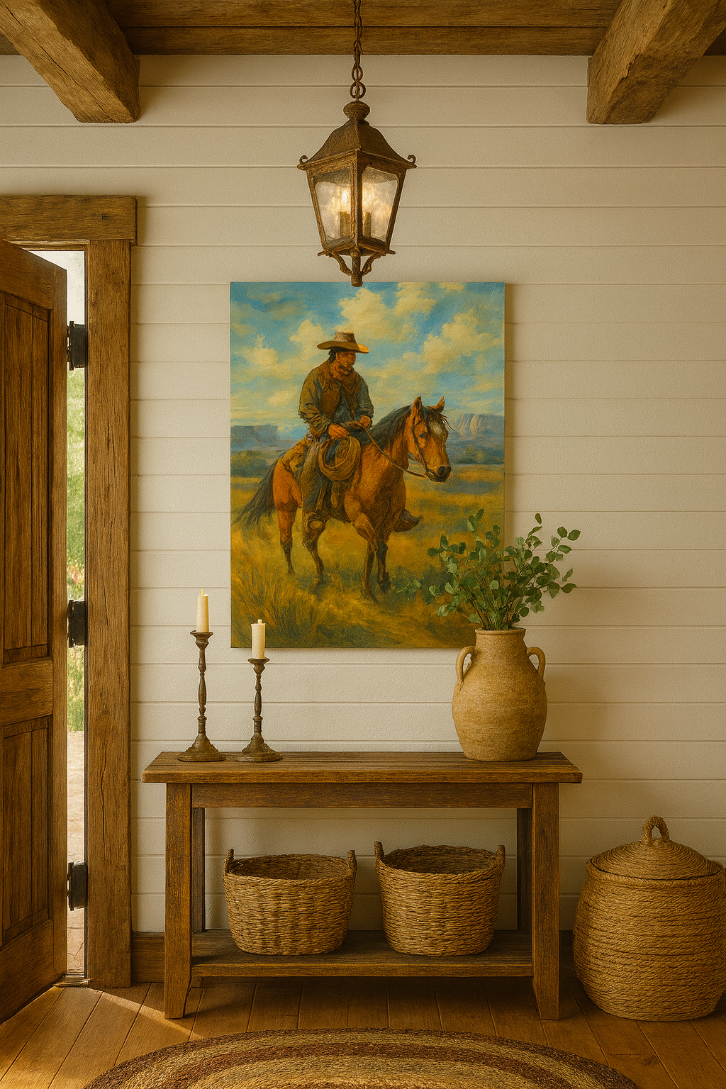 Cowboy Canvas Wall Art
