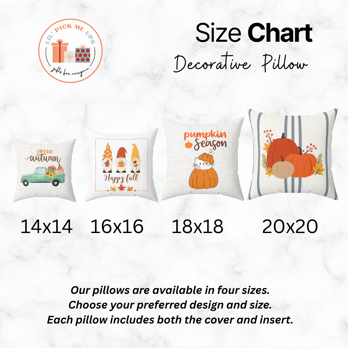Fall Pumpkins Decorative Pillow