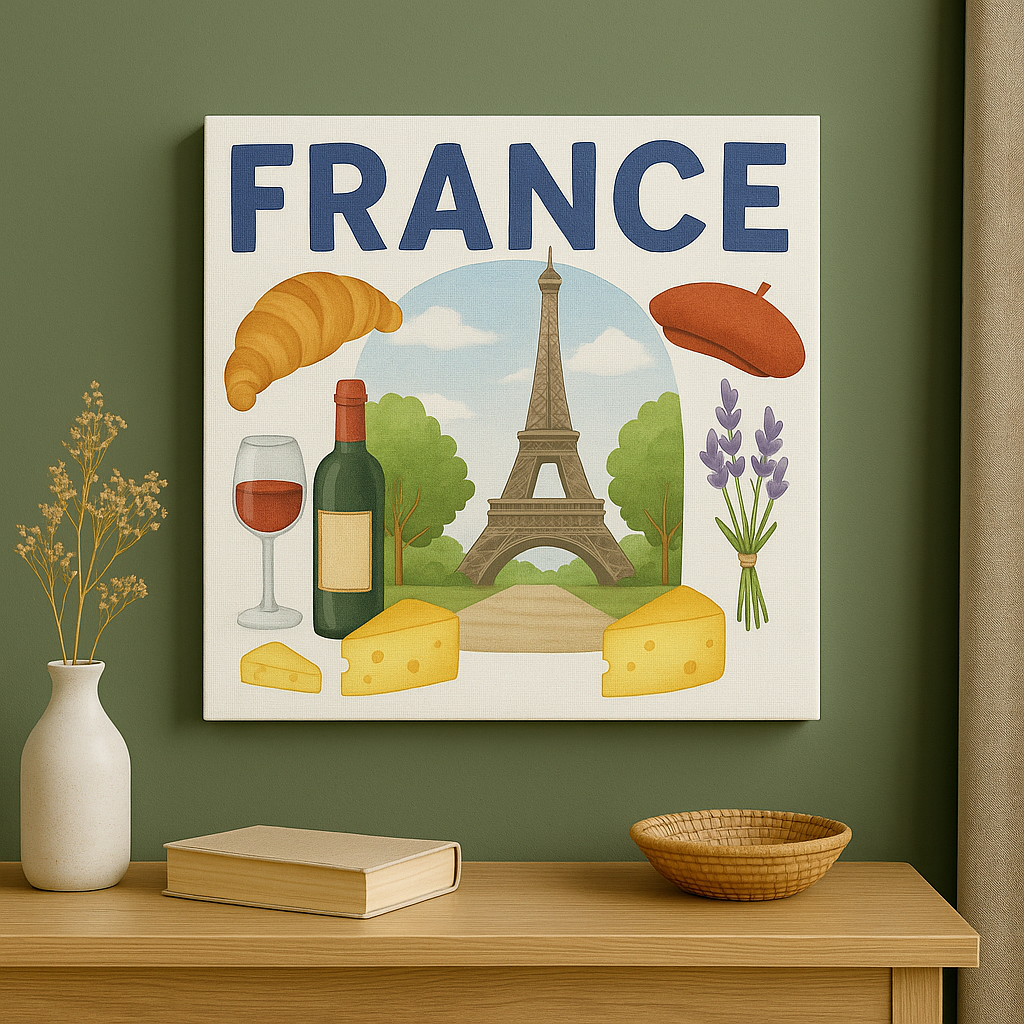 Canvas Wall Art French Inspired