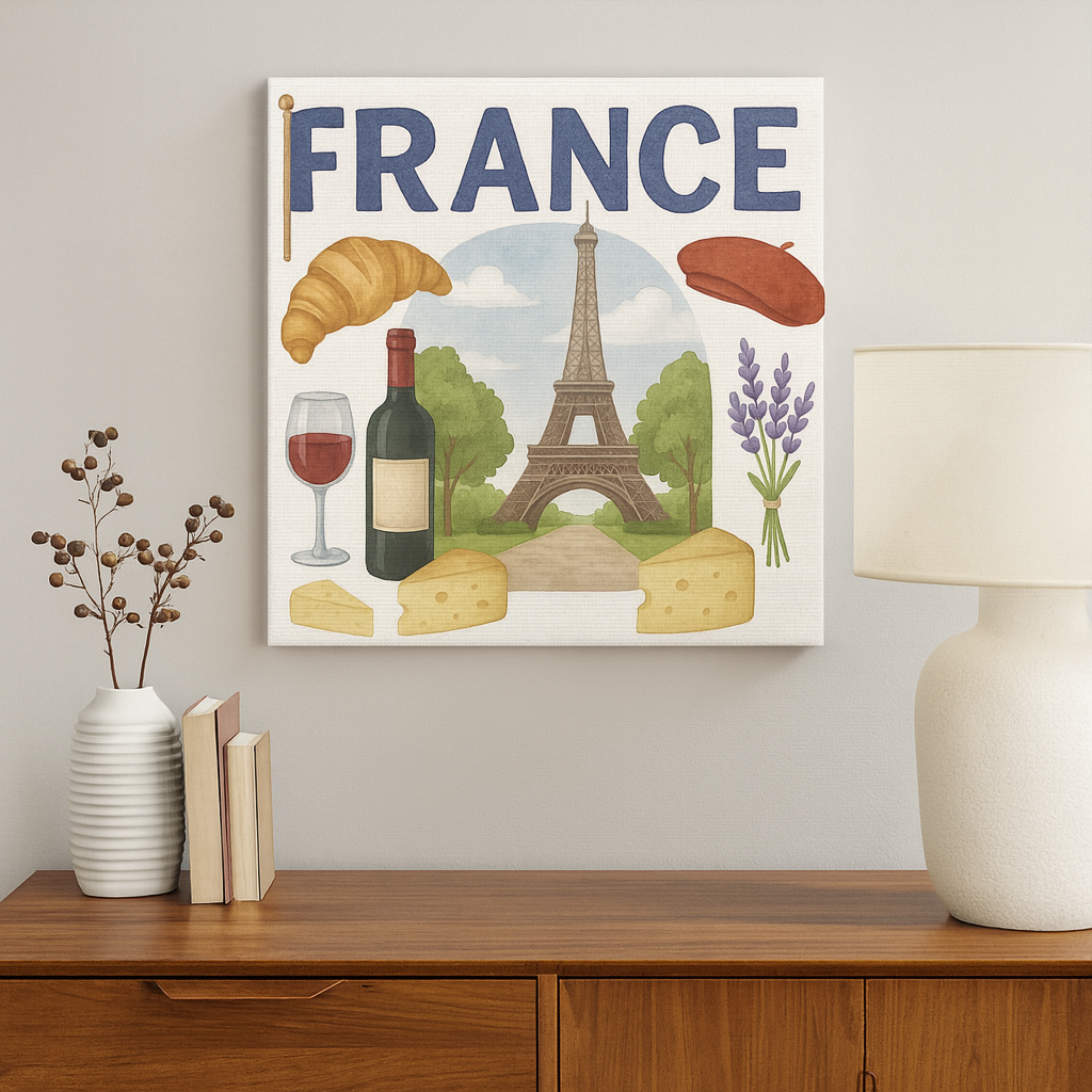 Canvas Wall Art French Inspired