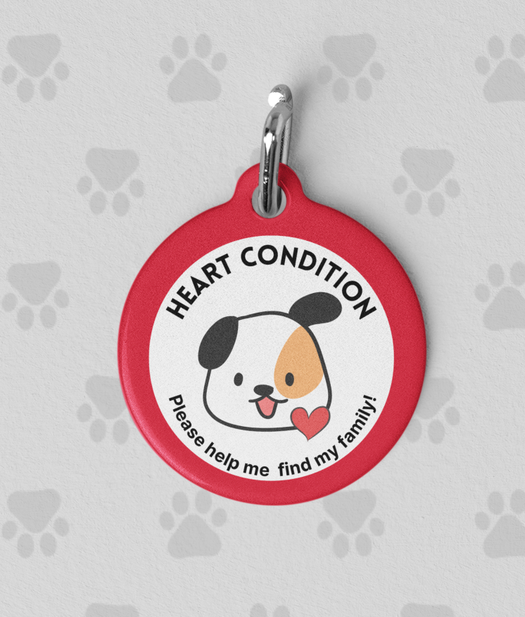 Pet Tag - Medical Id for Dogs with Heart Condition