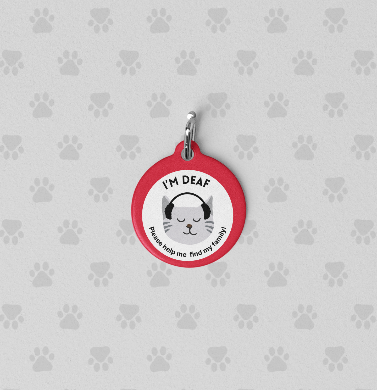 Pet Tag - Medical Tag for Deaf Cats
