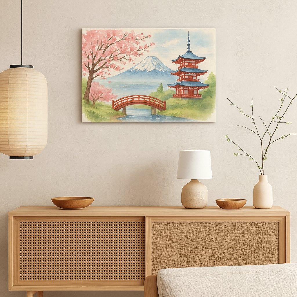 Japan Landscape Canvas Wall Art