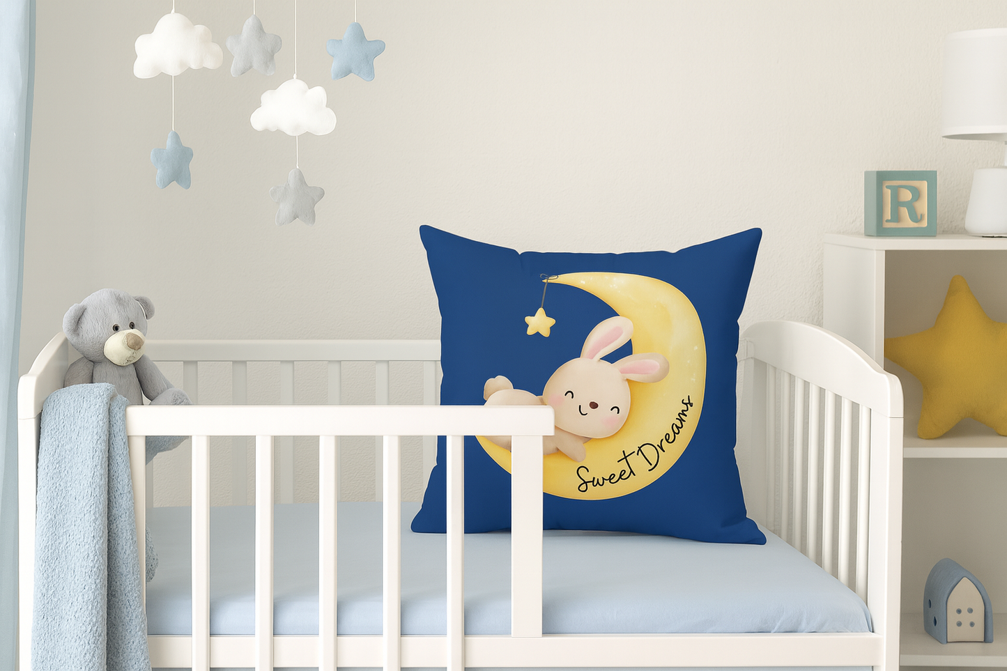 Sweet Dreams Decorative Pillow - Blue