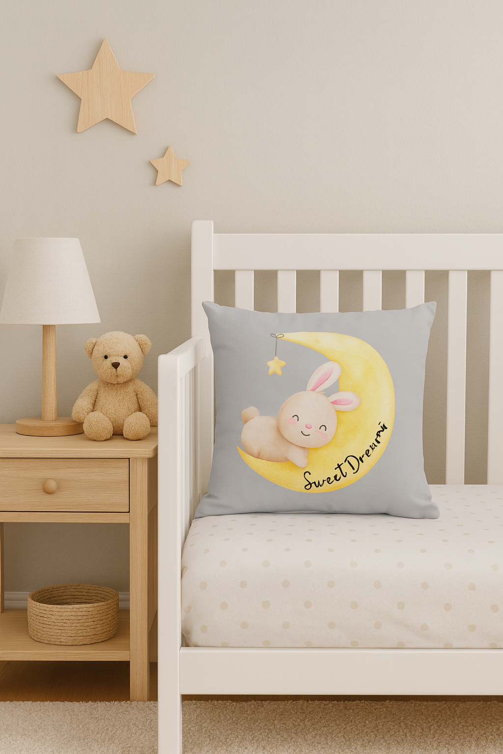 Sweet Dreams Decorative Pillow - Grey