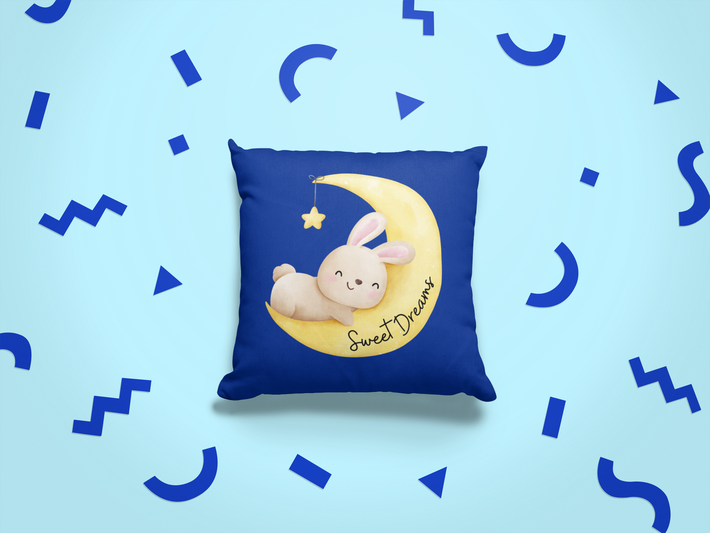 Sweet Dreams Decorative Pillow - Blue