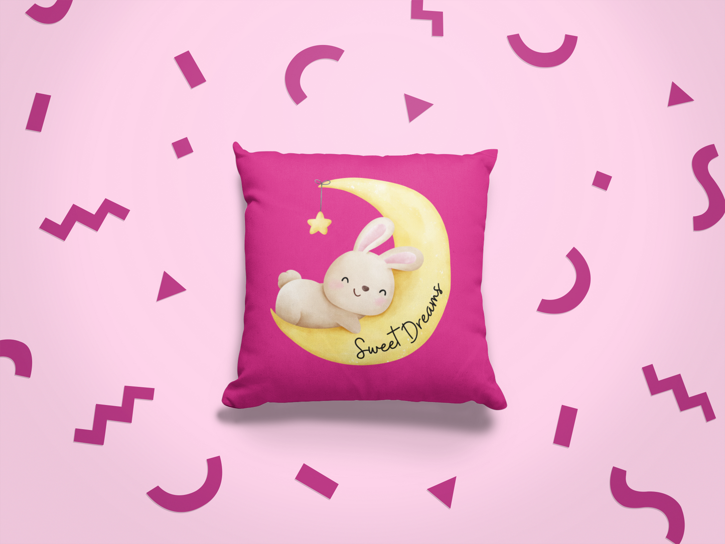Sweet Dreams Decorative Pillow - Pink