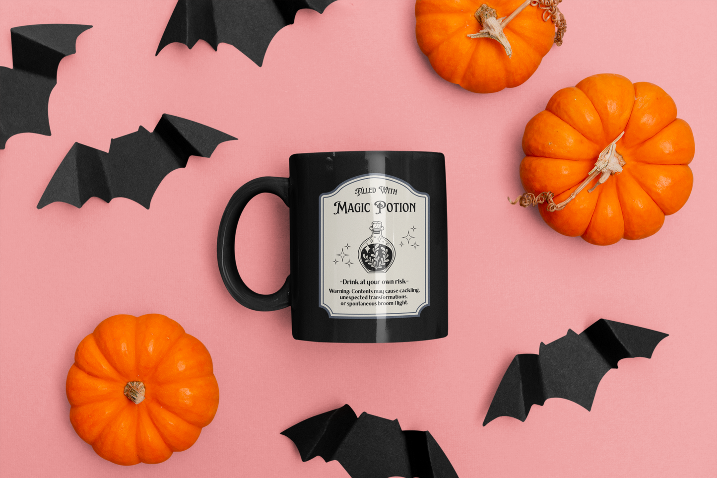 Magic Potion Black Coffee Mug