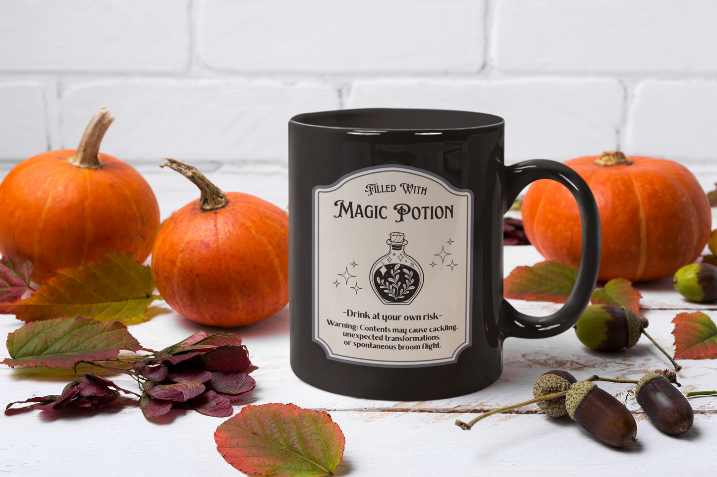 Magic Potion Black Coffee Mug