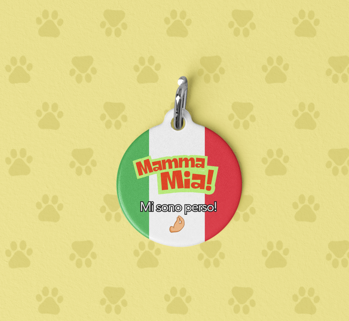 Pet Tag - Mamma Mia Funny Italian Pet ID Tag