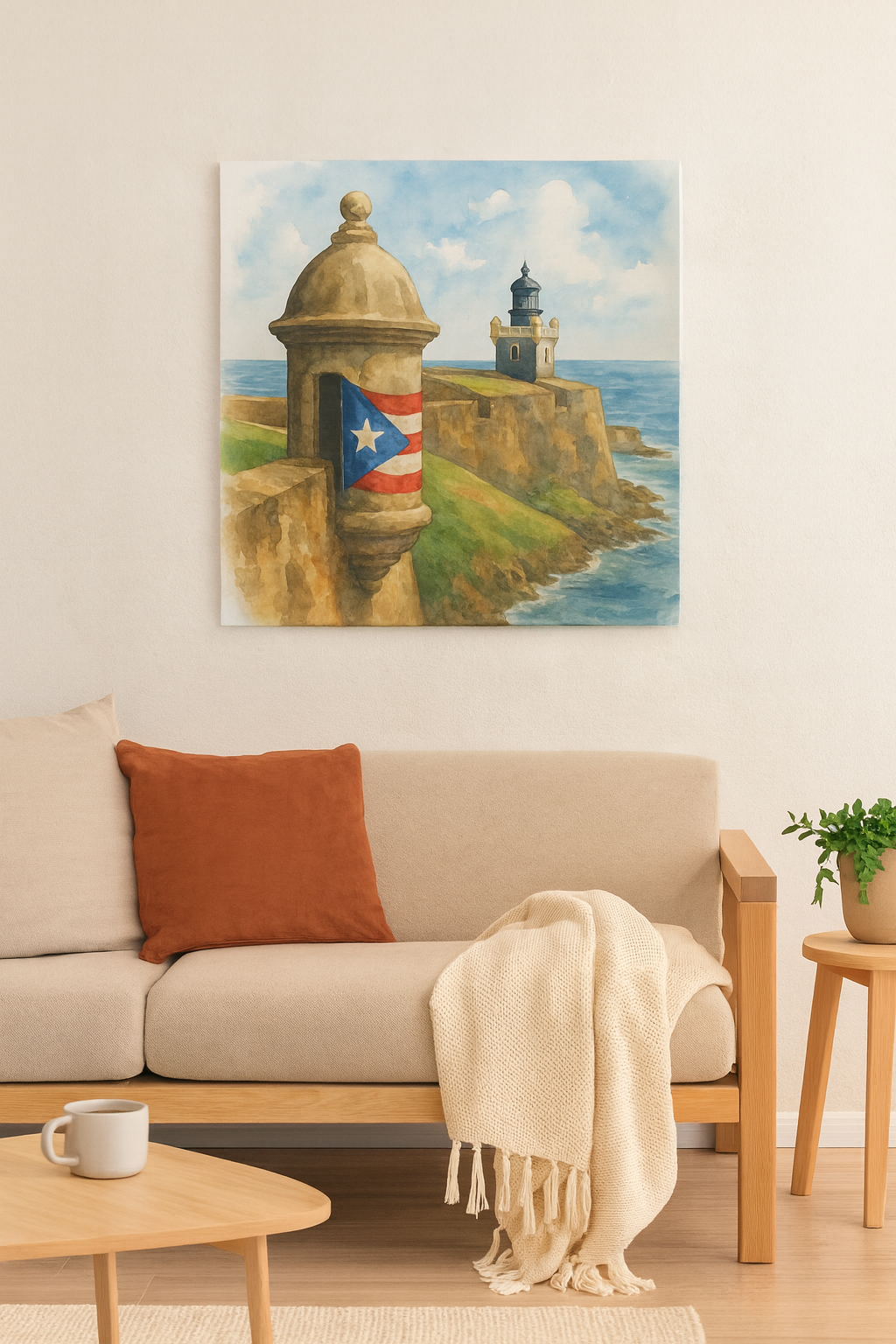 Puerto Rico Garita El Morro Canvas Wall Art