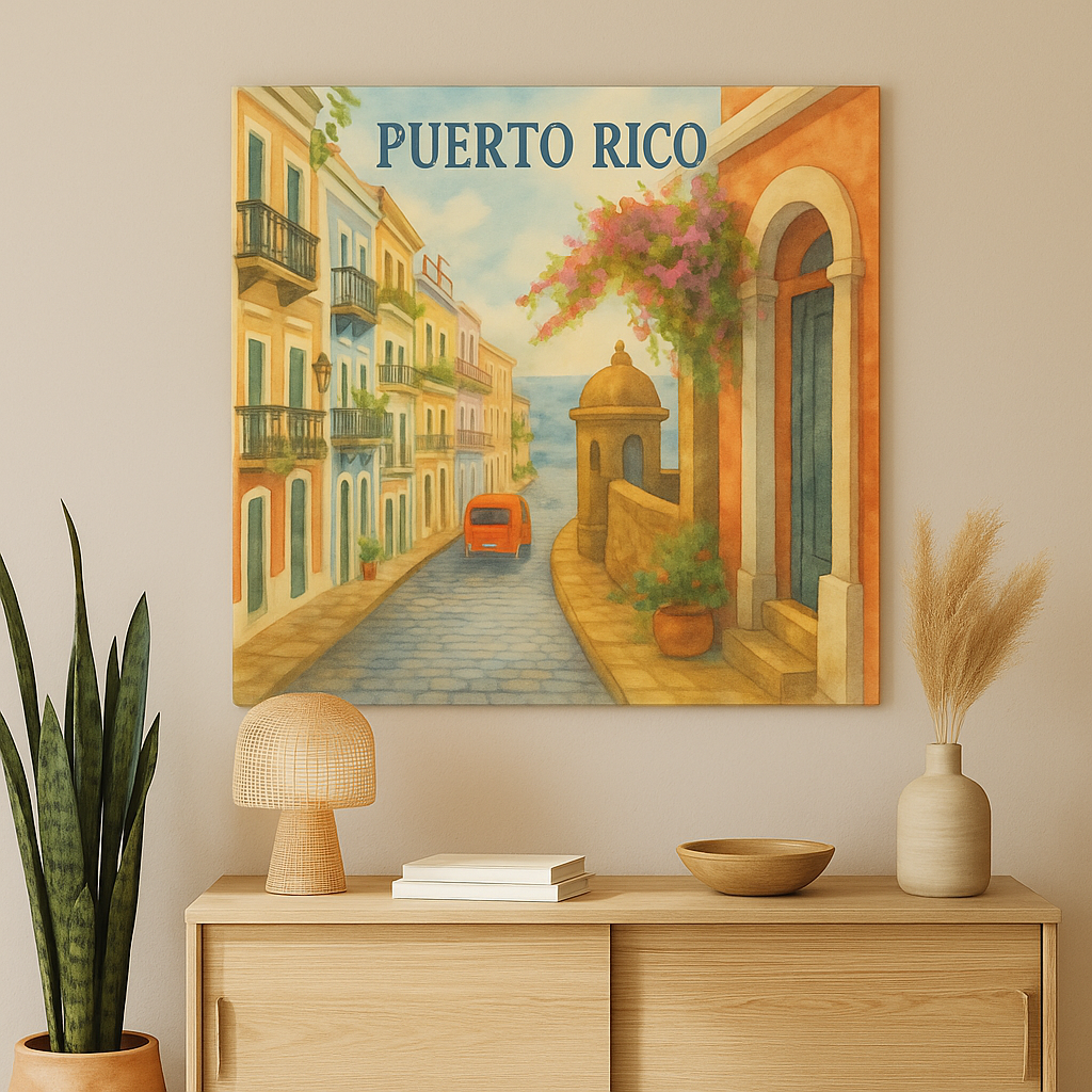 Puerto Rico Old San Juan Canvas Wall Art