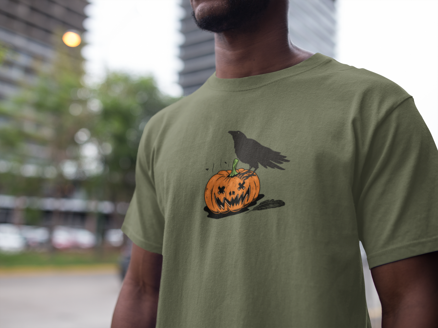 Pumpkin Crow Unisex T-Shirt