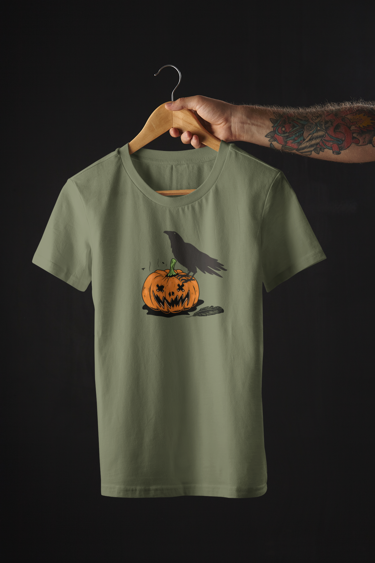 Pumpkin Crow Unisex T-Shirt