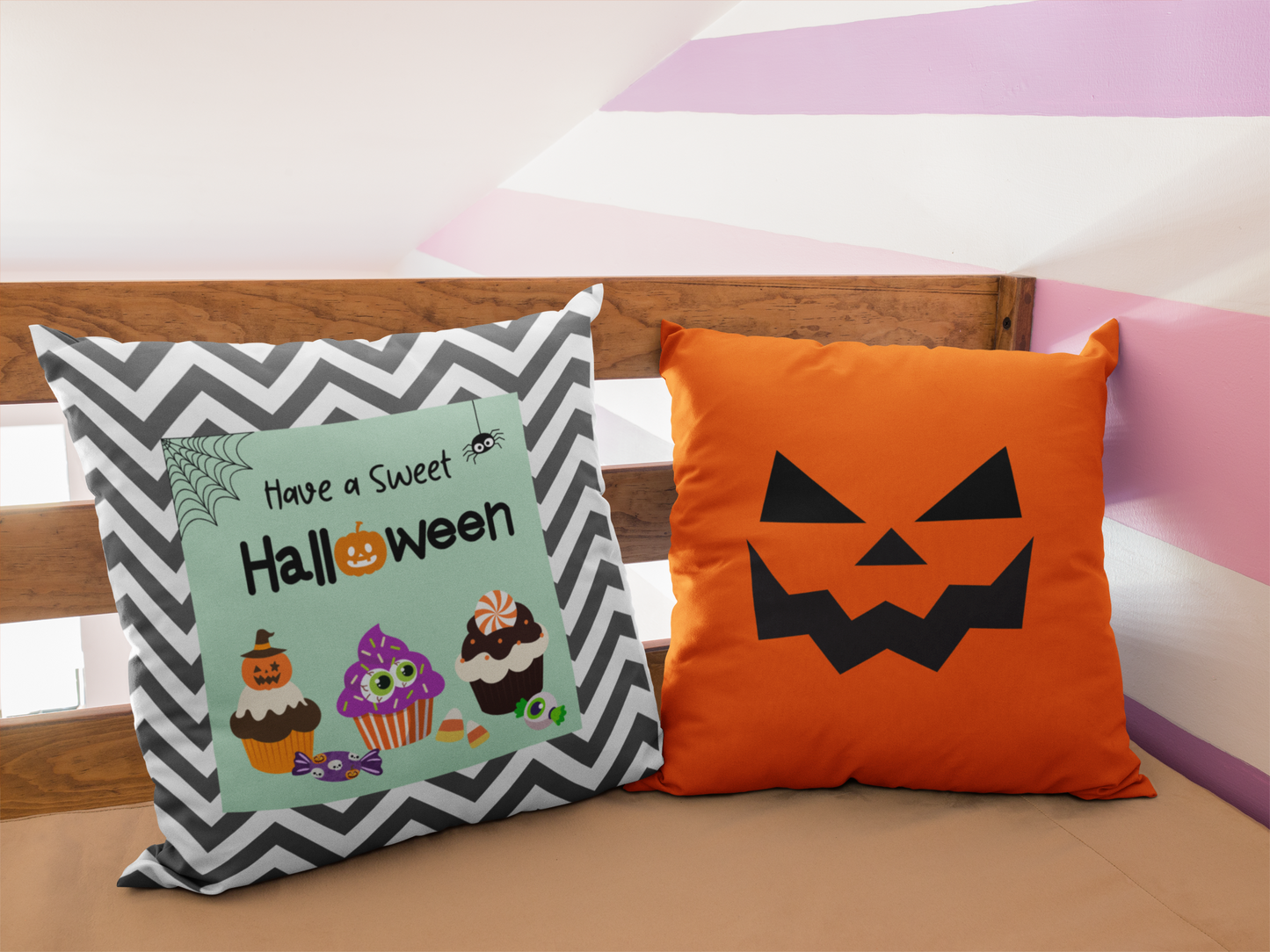 Pumpkin Smile Decorative Pillow