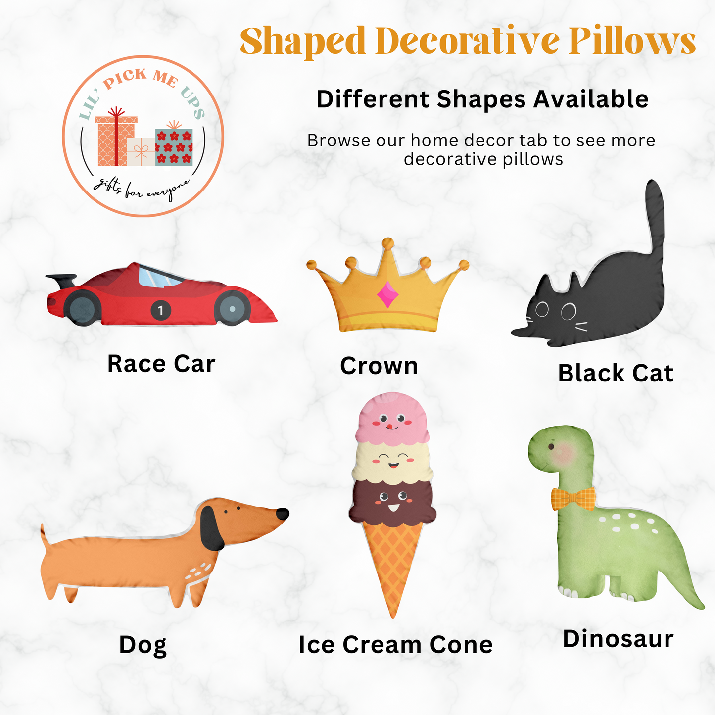 Dinosaur Shaped Pillow