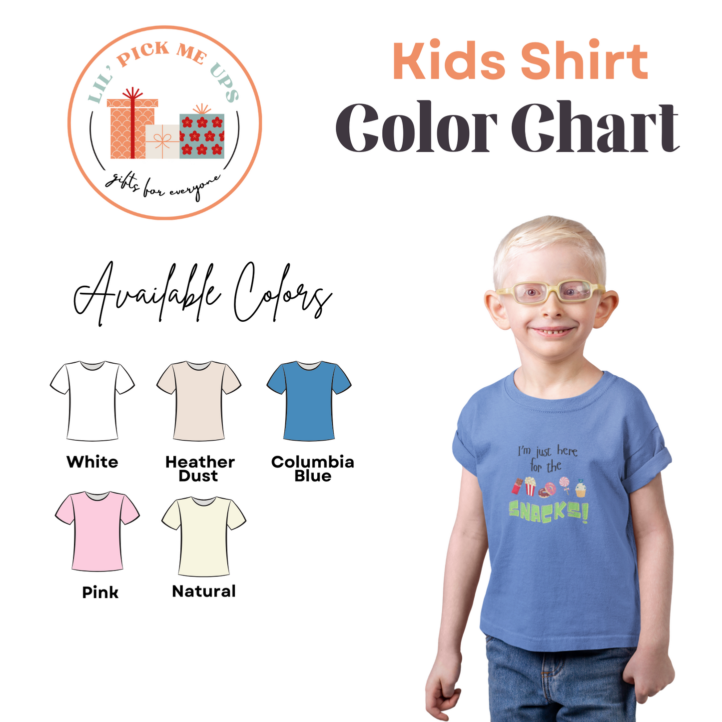 I'm Just Here for the Snacks - Toddler Tee