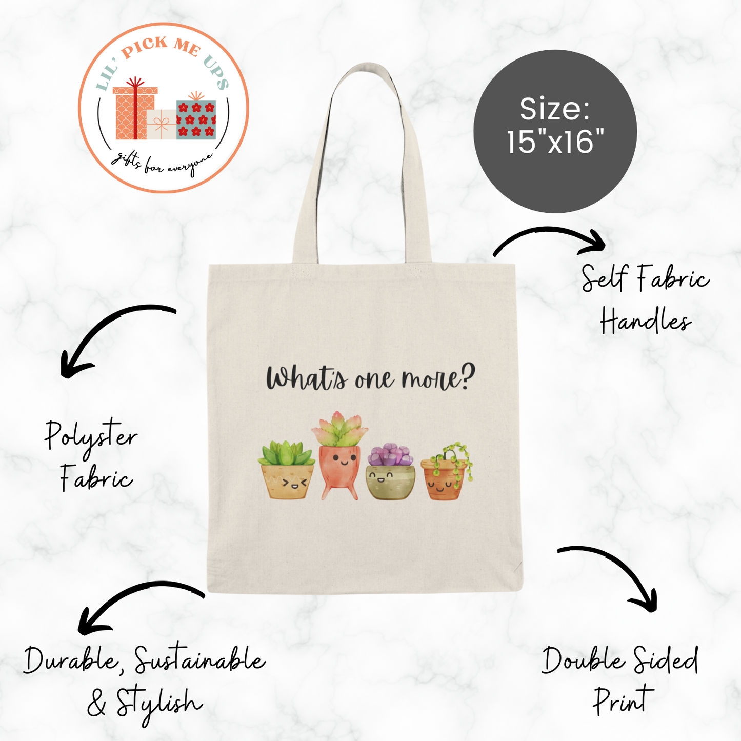 What's one more! Cotton Canva Tote Bag