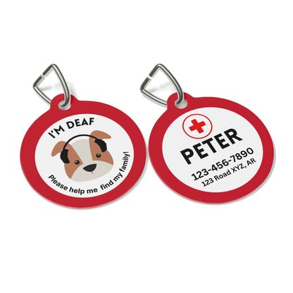 Pet Tag - Medical Tag for Deaf Dogs