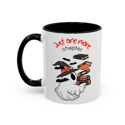 Halloween Coffee Mug - "Just One More Chapter" Bookish Spooky Accent Mug (11/15oz)