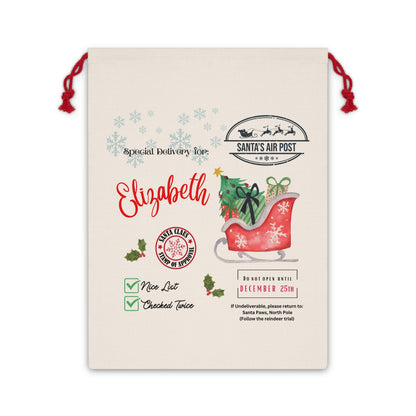 Personalized Christmas Gift Bag Sack
