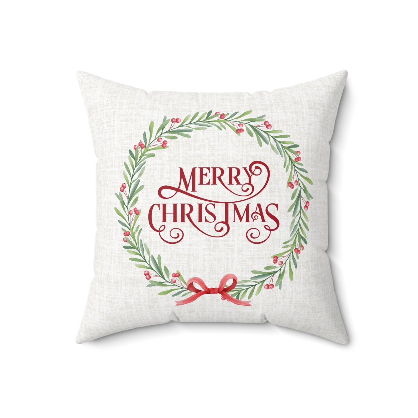 Christmas Garland Decorative Pillow