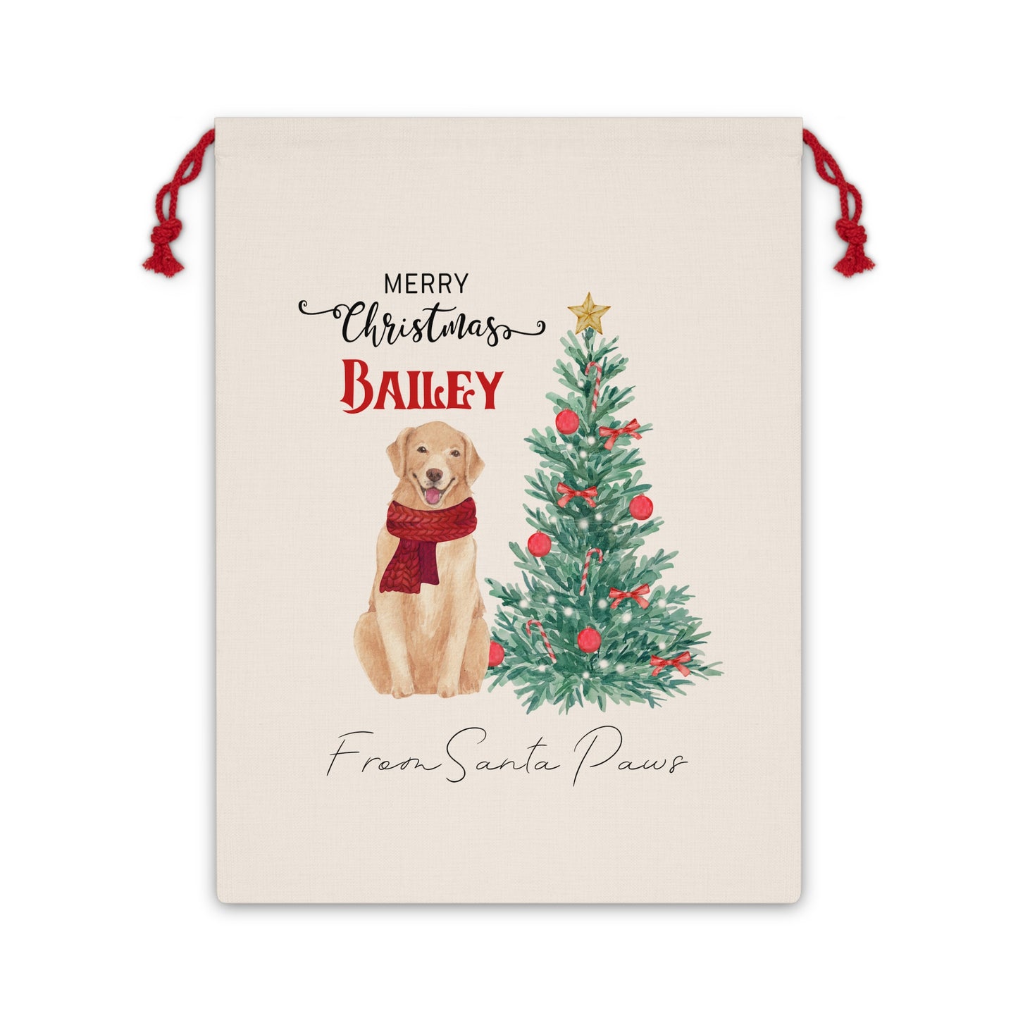 Personalized Dog Christmas Sack