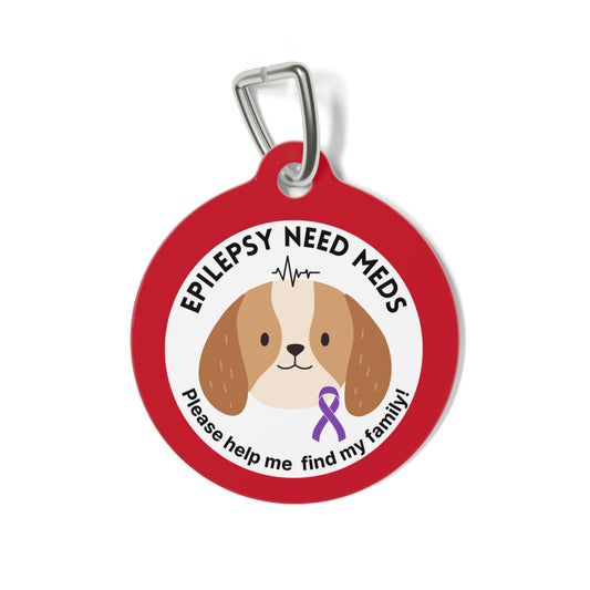 Pet Id Tag - Medical Tag for Dogs with Epilepsy