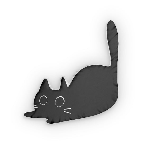 Black Cat Shaped Pillow