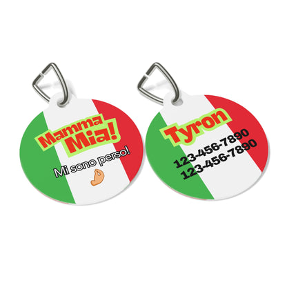 Pet Tag - Mamma Mia Funny Italian Pet ID Tag