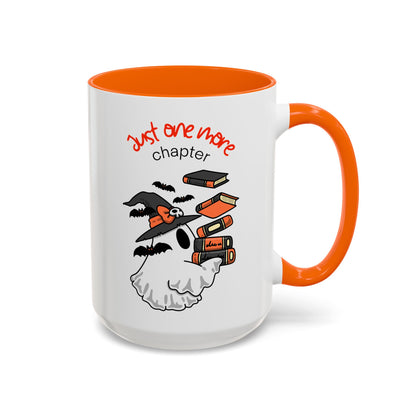 Halloween Coffee Mug - "Just One More Chapter" Bookish Spooky Accent Mug (11/15oz)