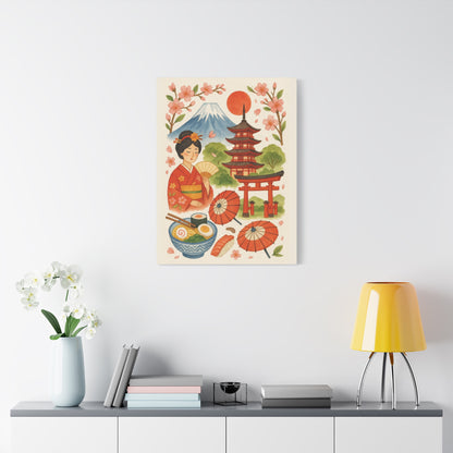 Japan Inspired Canvas Wall Art